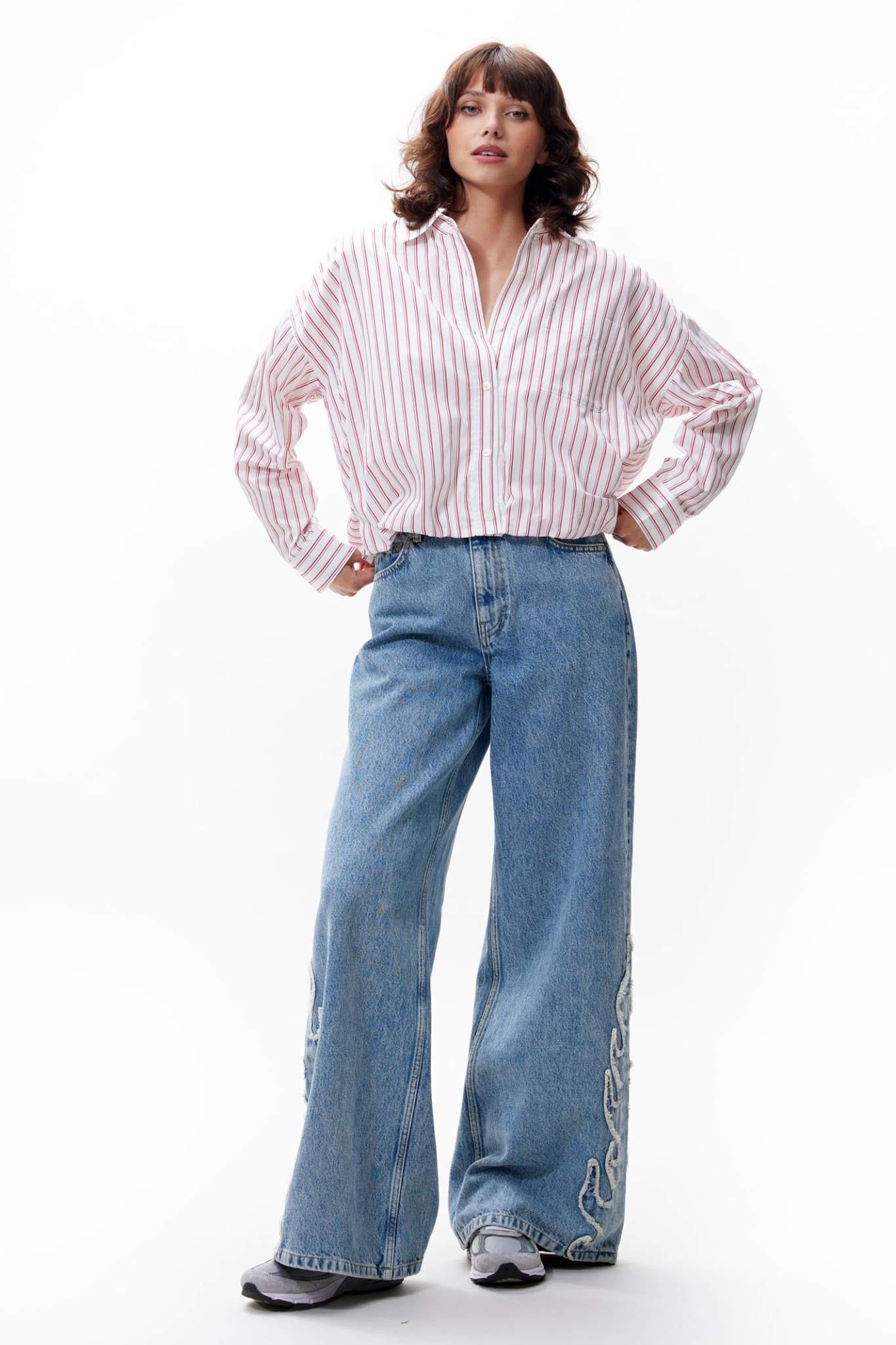 TUCK IN BLOUSE - RIBBON RED