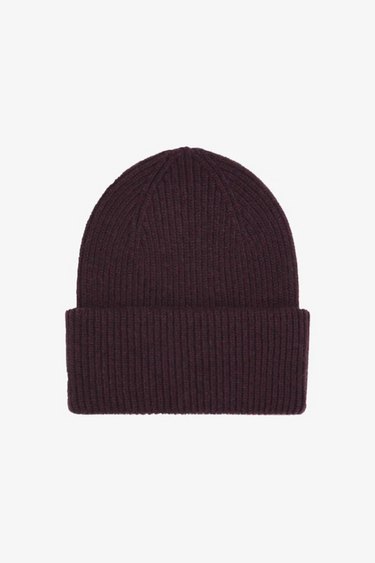 MERINO WOOL HAT - OXBLOOD RED