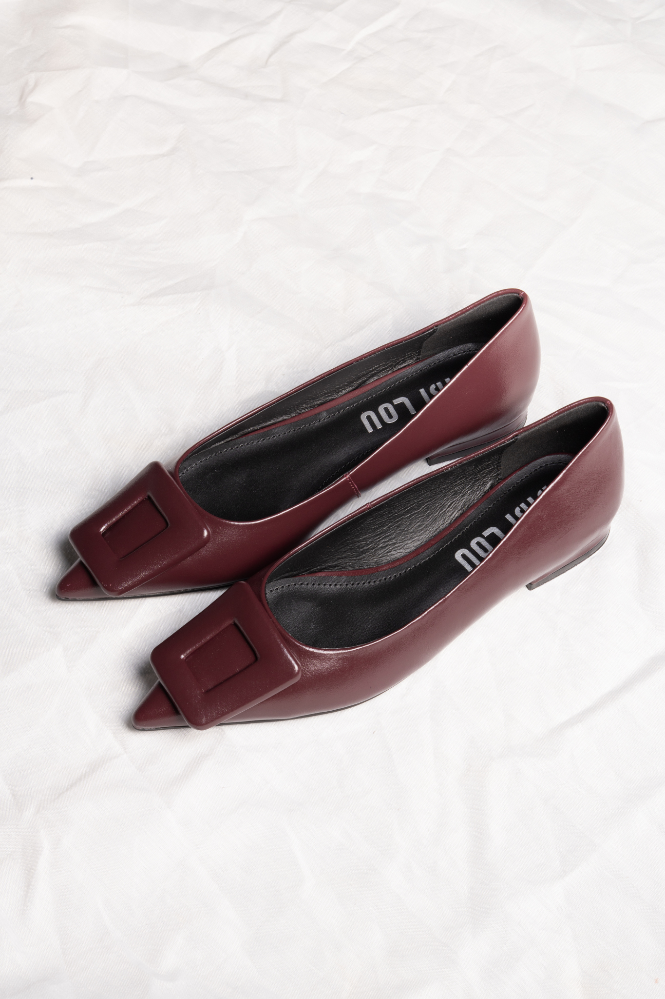 BALLERINA SHOES - BURGUNDY
