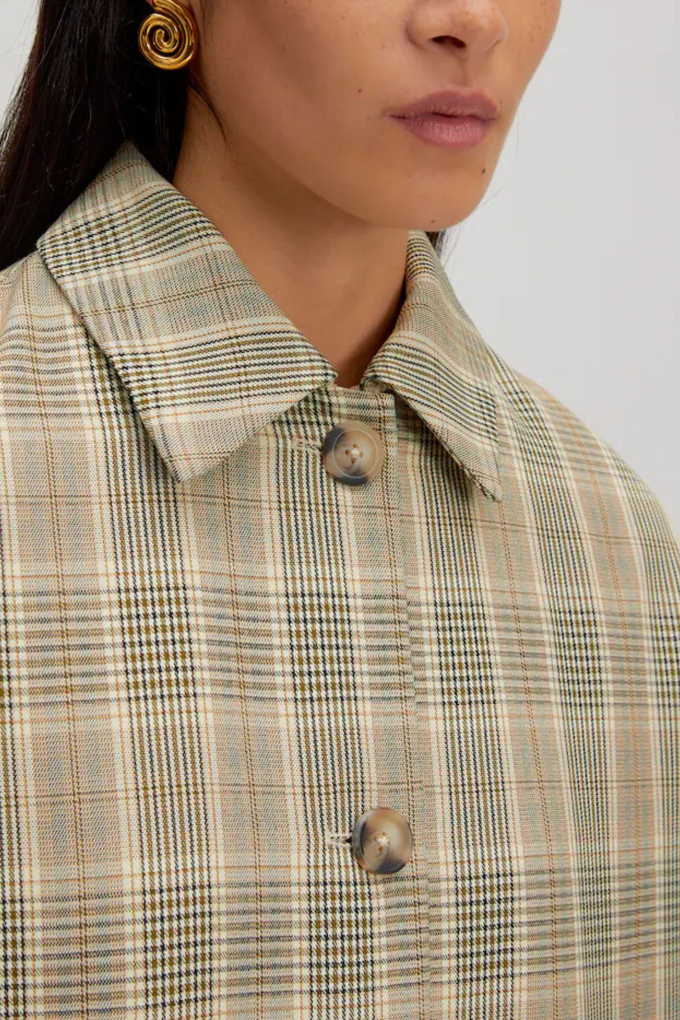 NASTASJA COAT - CHECK