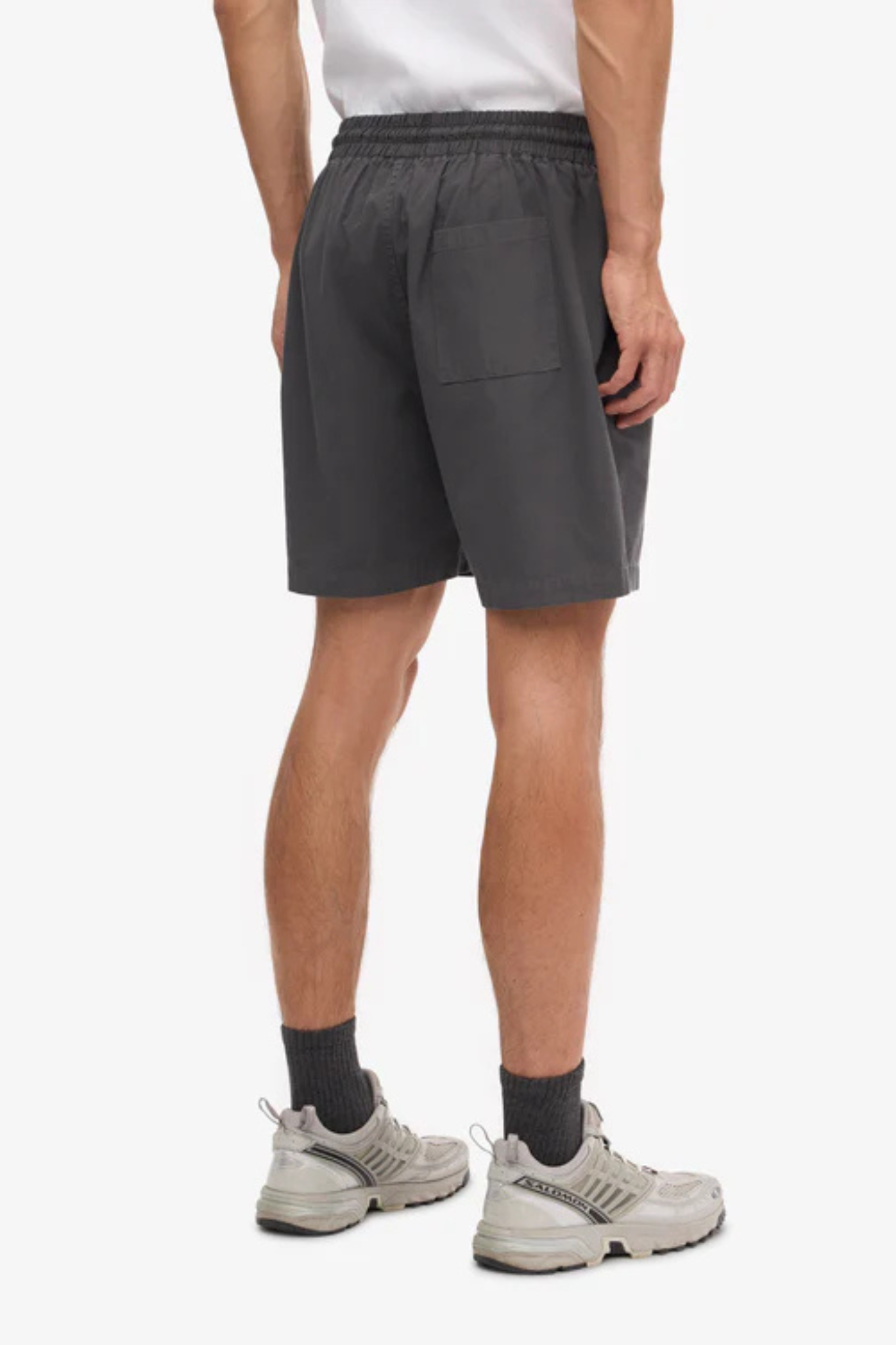 ORGANIC TWILL SHORTS - LAVA GREY