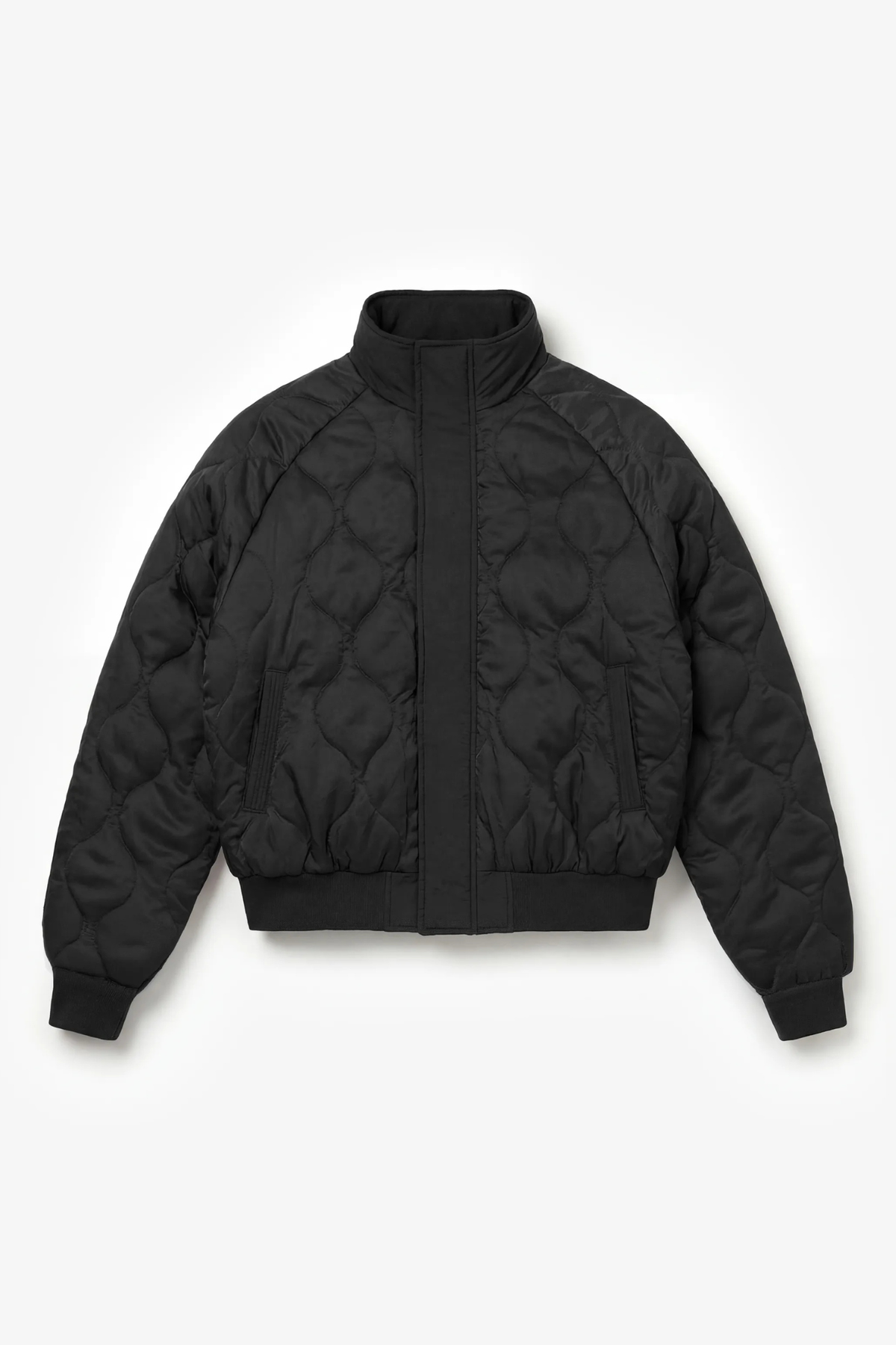 REVERSIBLE BOMBER JACKET - BLACK