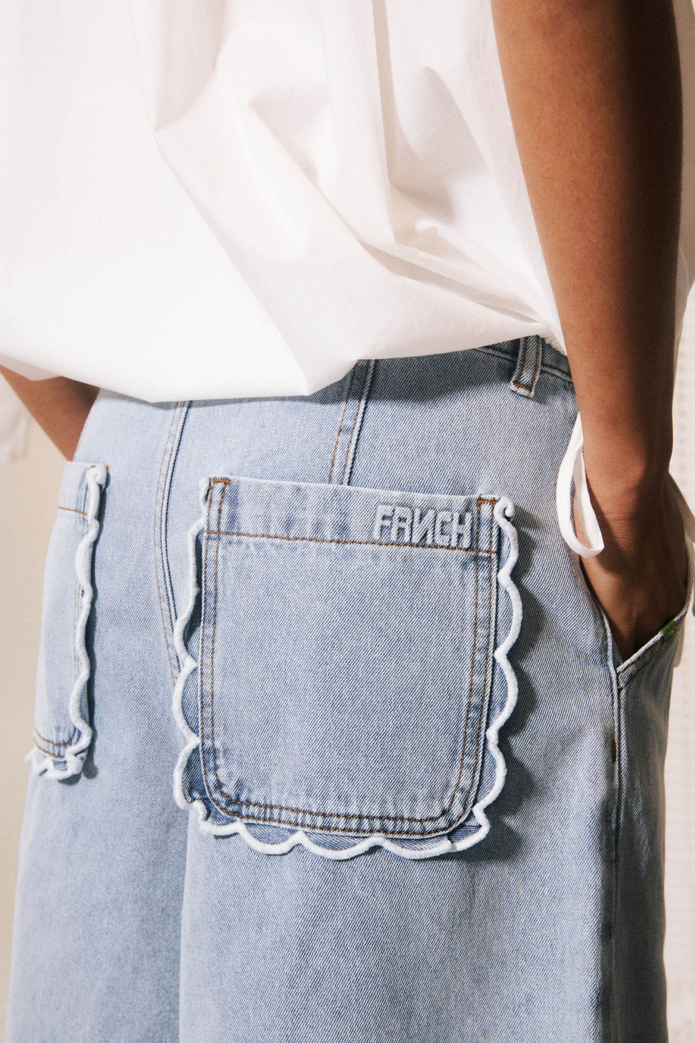 GASPARE SHORT - BLEU JEAN