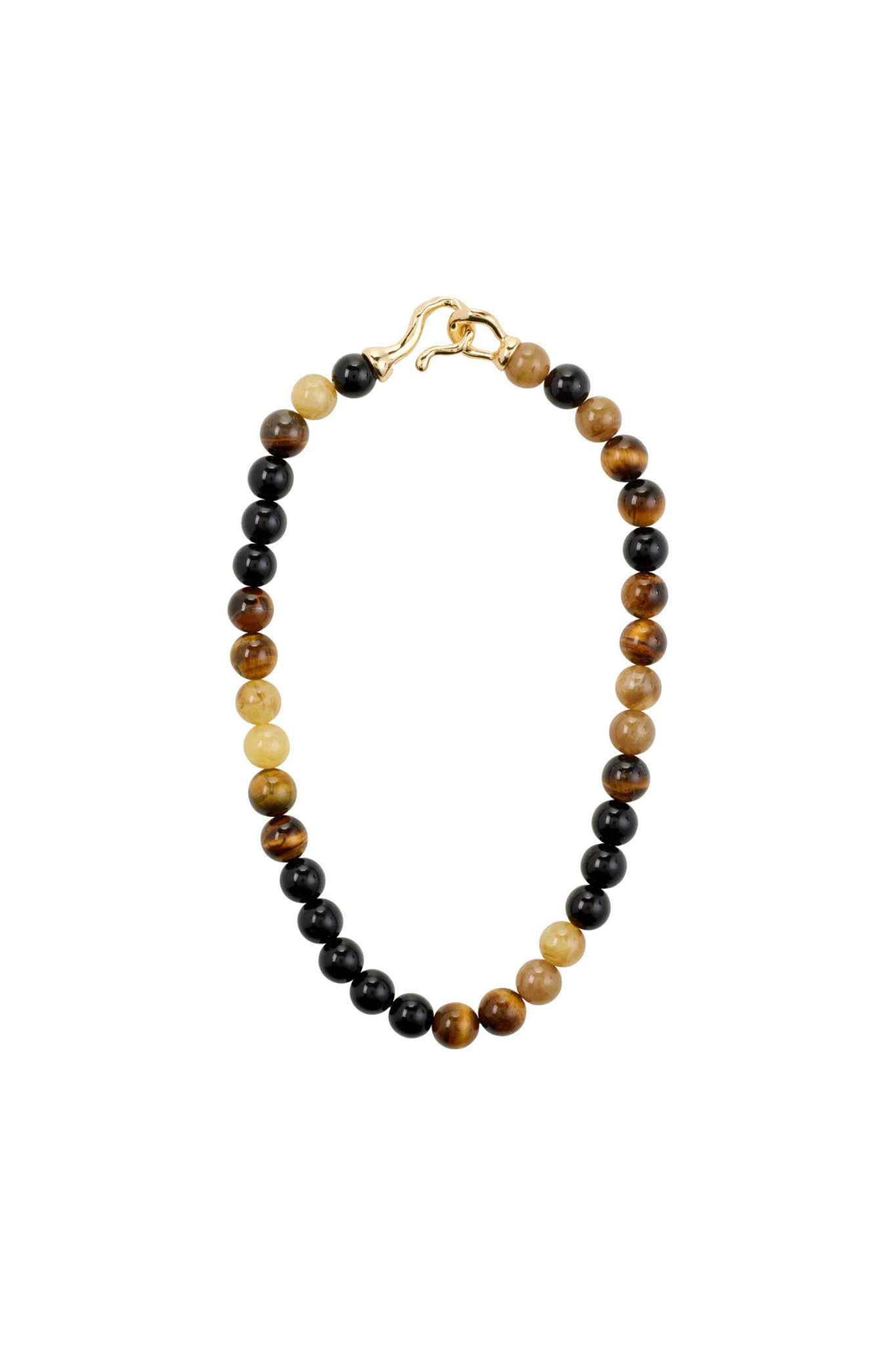 UNFOLD NECKLACE - GOLD/BROWN