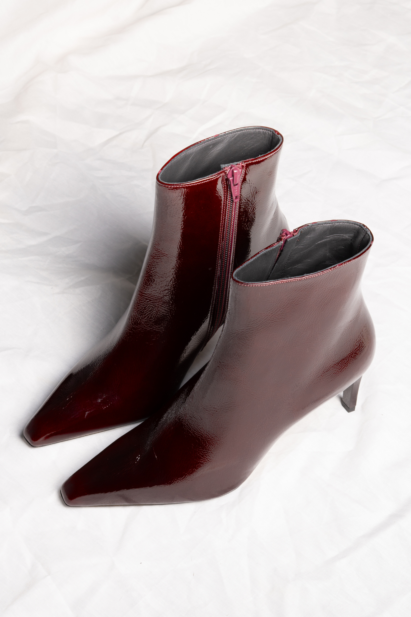 DONNA VERNICE CALZATURE BOOTS - BORDO