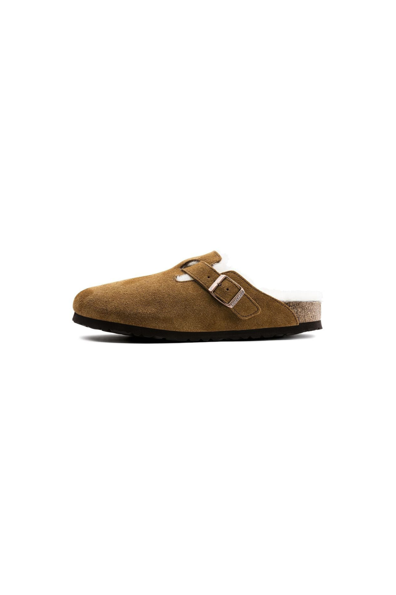 BOSTON VL/SHEARLING SANDALS - MINK