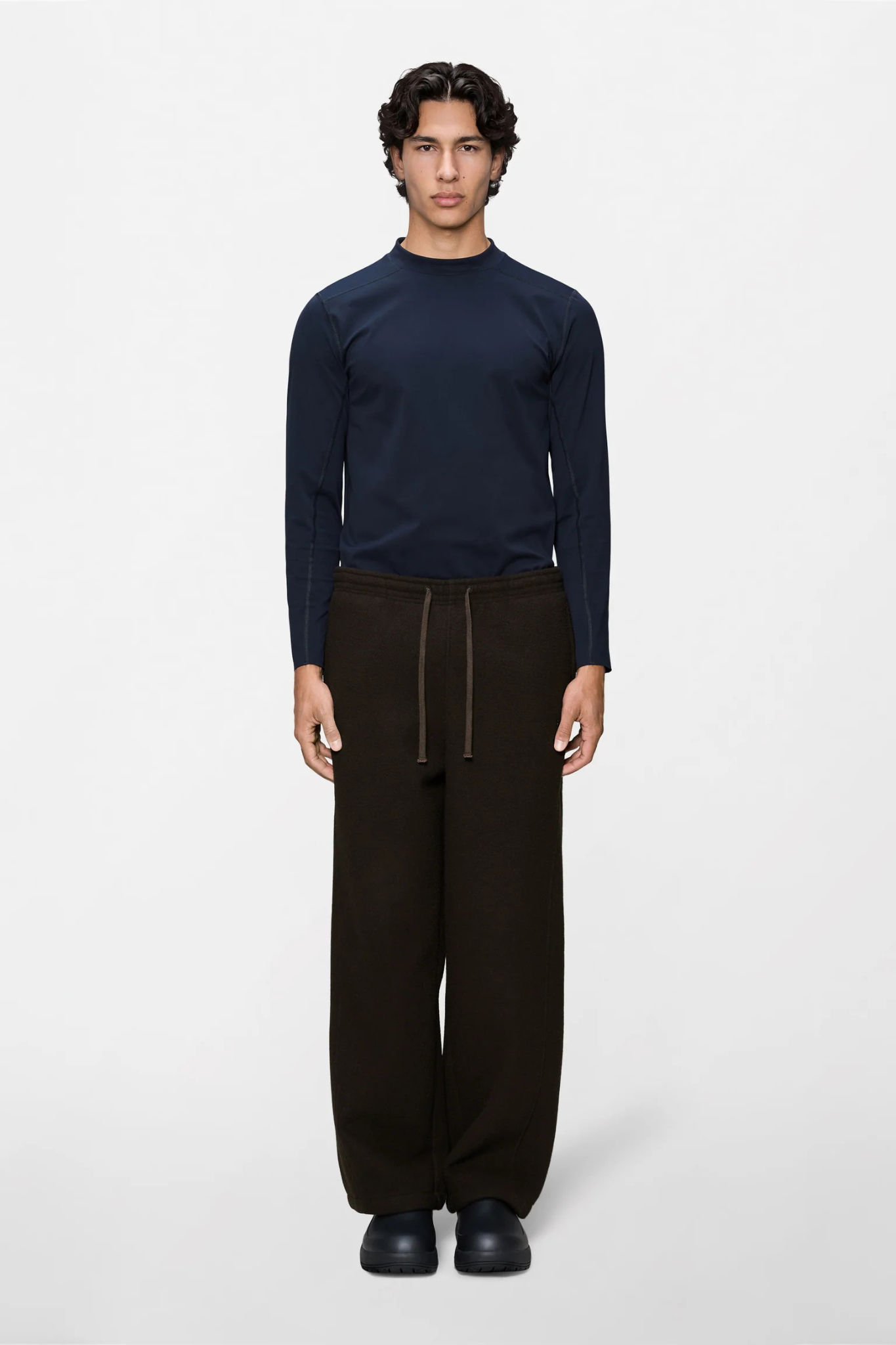 FLEECE PANTS - BARK