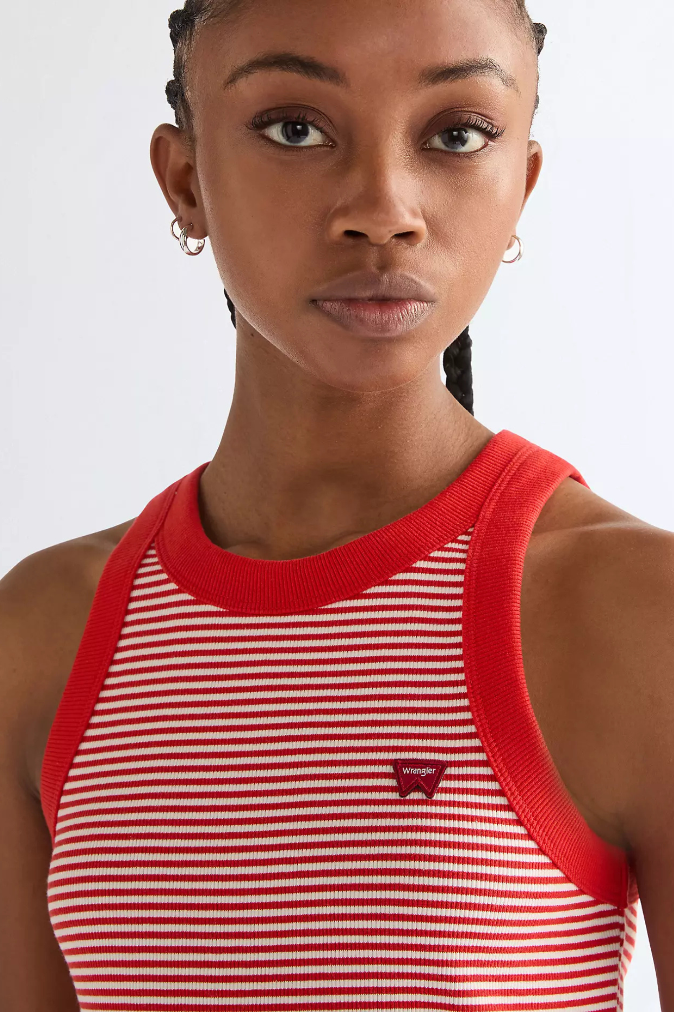 RINGER TANK TOP -  FLAME SCARLET