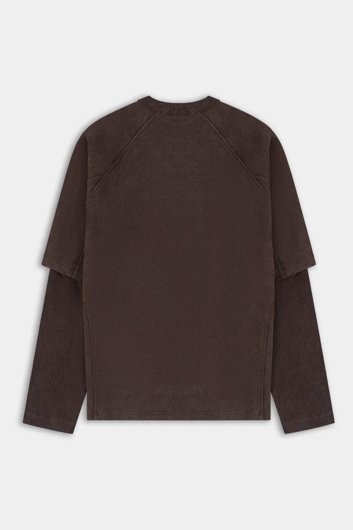 RAGLAN STACKED LAYERED LS T-SHIRT - MOLE
