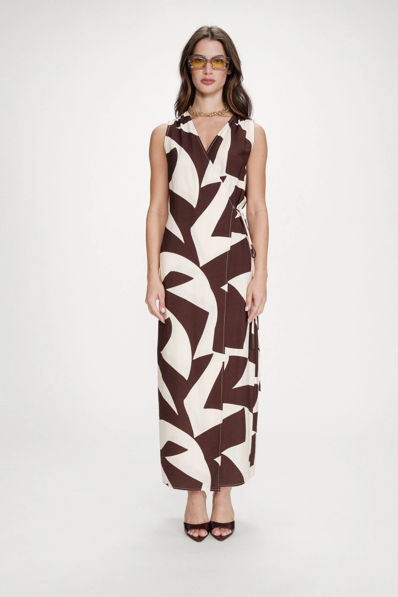 VELLINE DRESS - CHOCOLAT