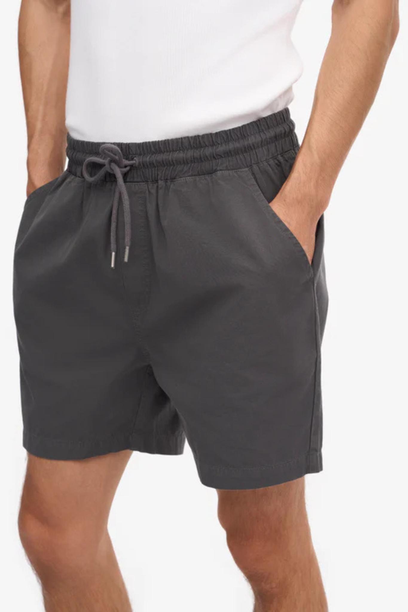 ORGANIC TWILL SHORTS - LAVA GREY