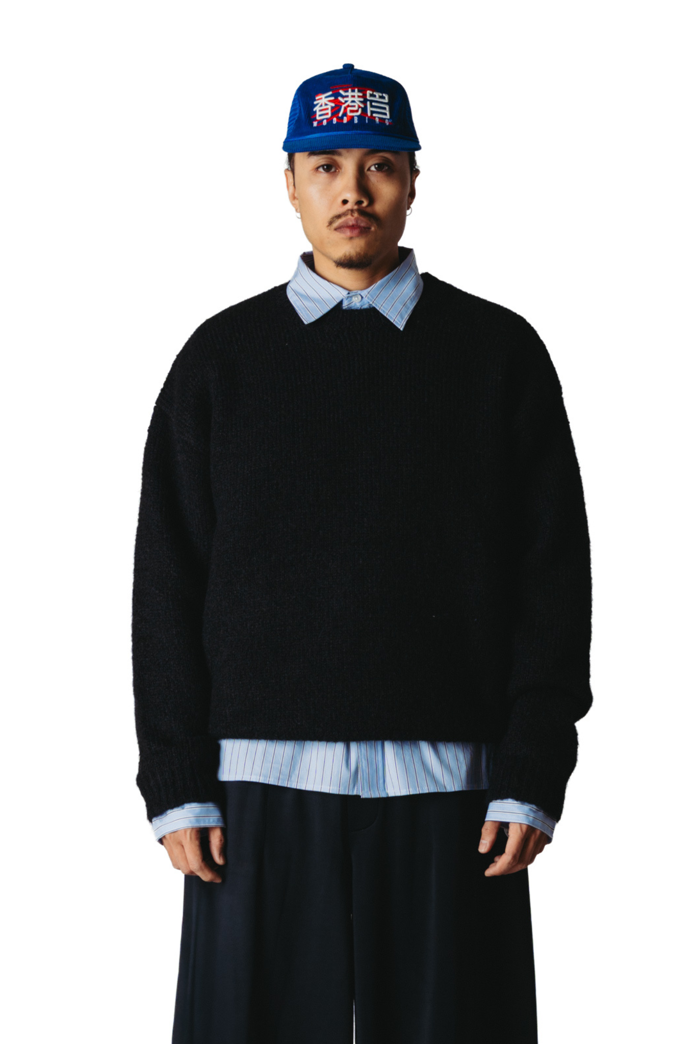 KURT MOHAIRY CREWNECK - BLACK