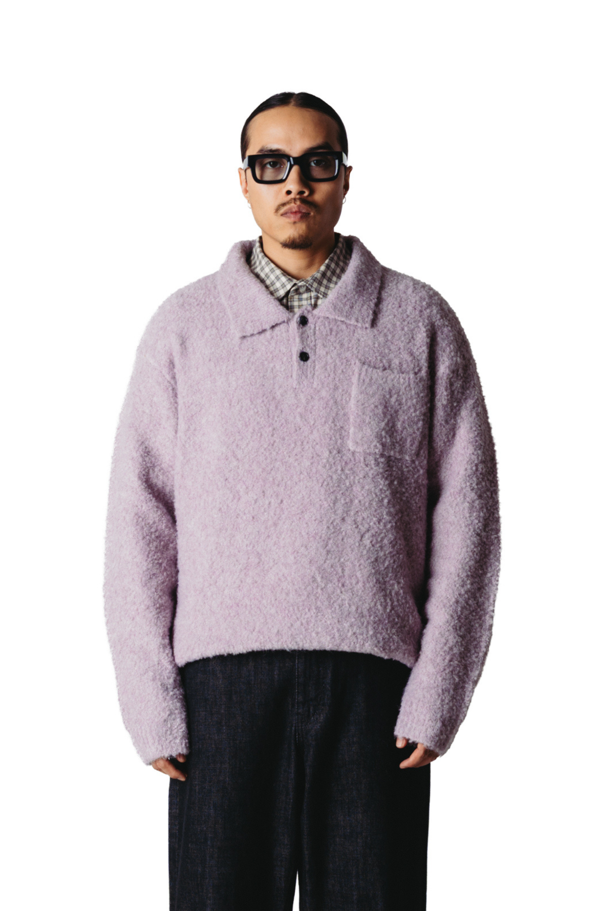 DOM LOOP POLO - DUSTY VIOLET