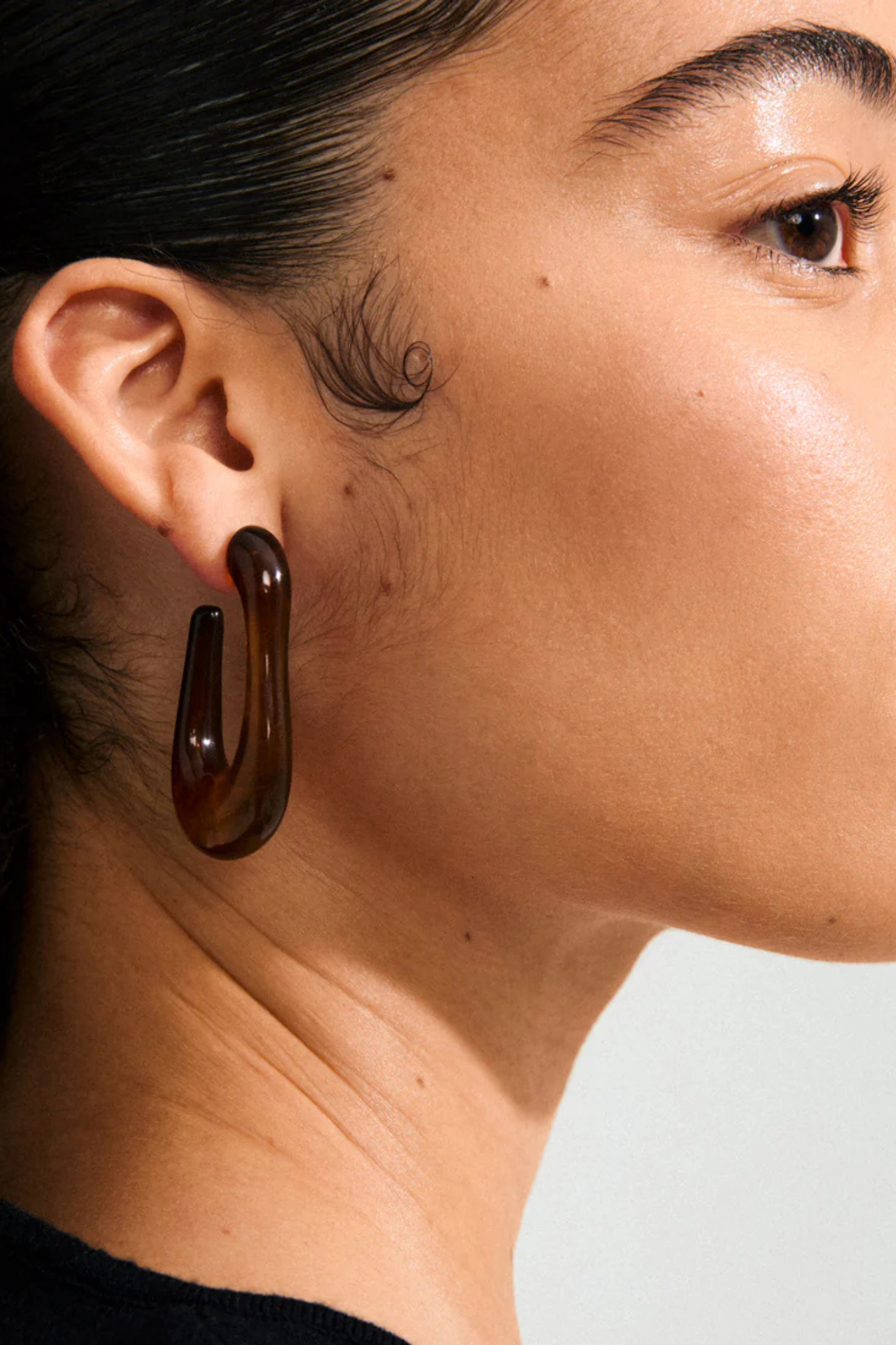 ELIJAH EARRINGS - BROWN