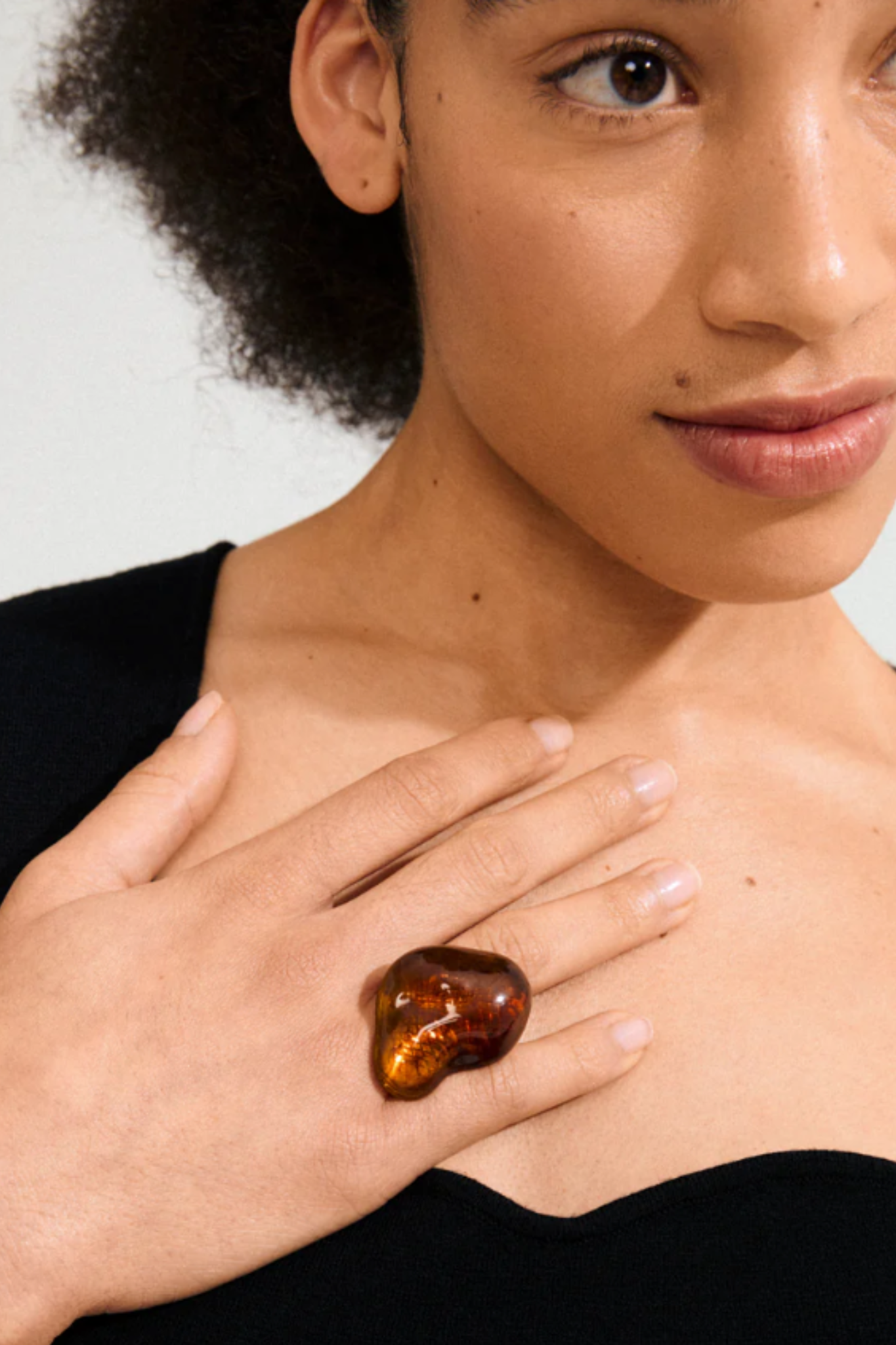 LIAN RING - GOLD/BROWN