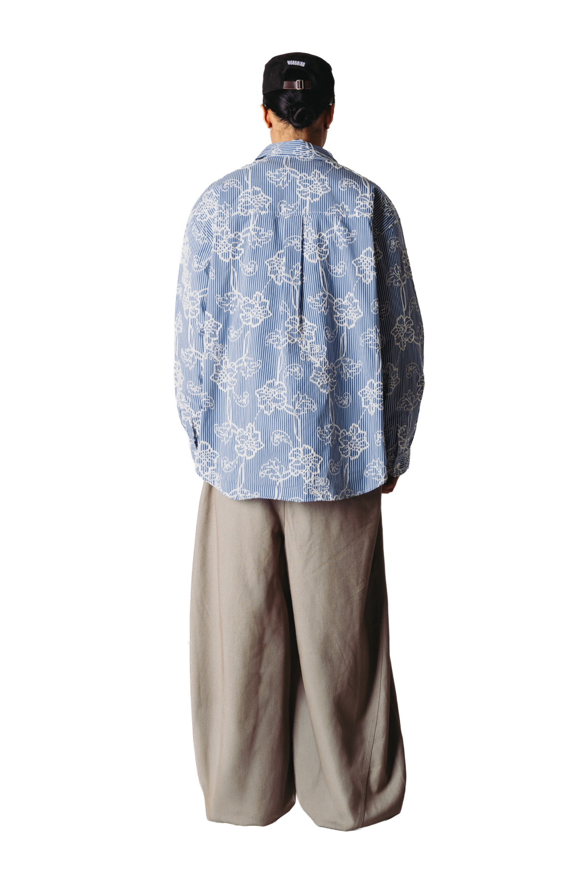 BROOKS EMB SHIRT - BLUE/WHITE