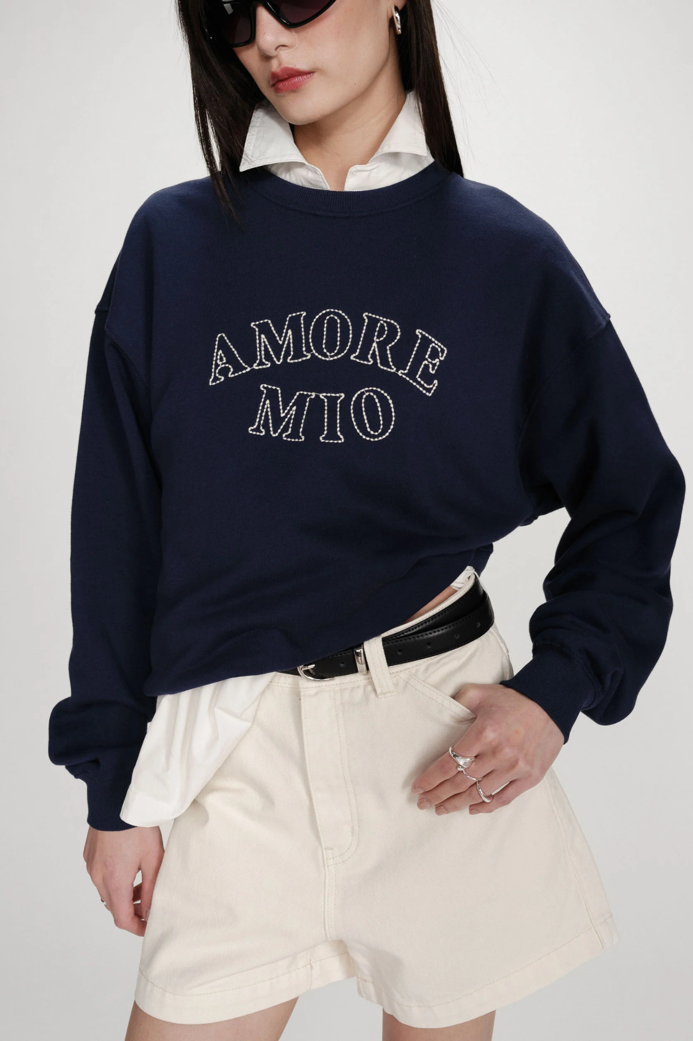 VALINO SWEATER - NAVY