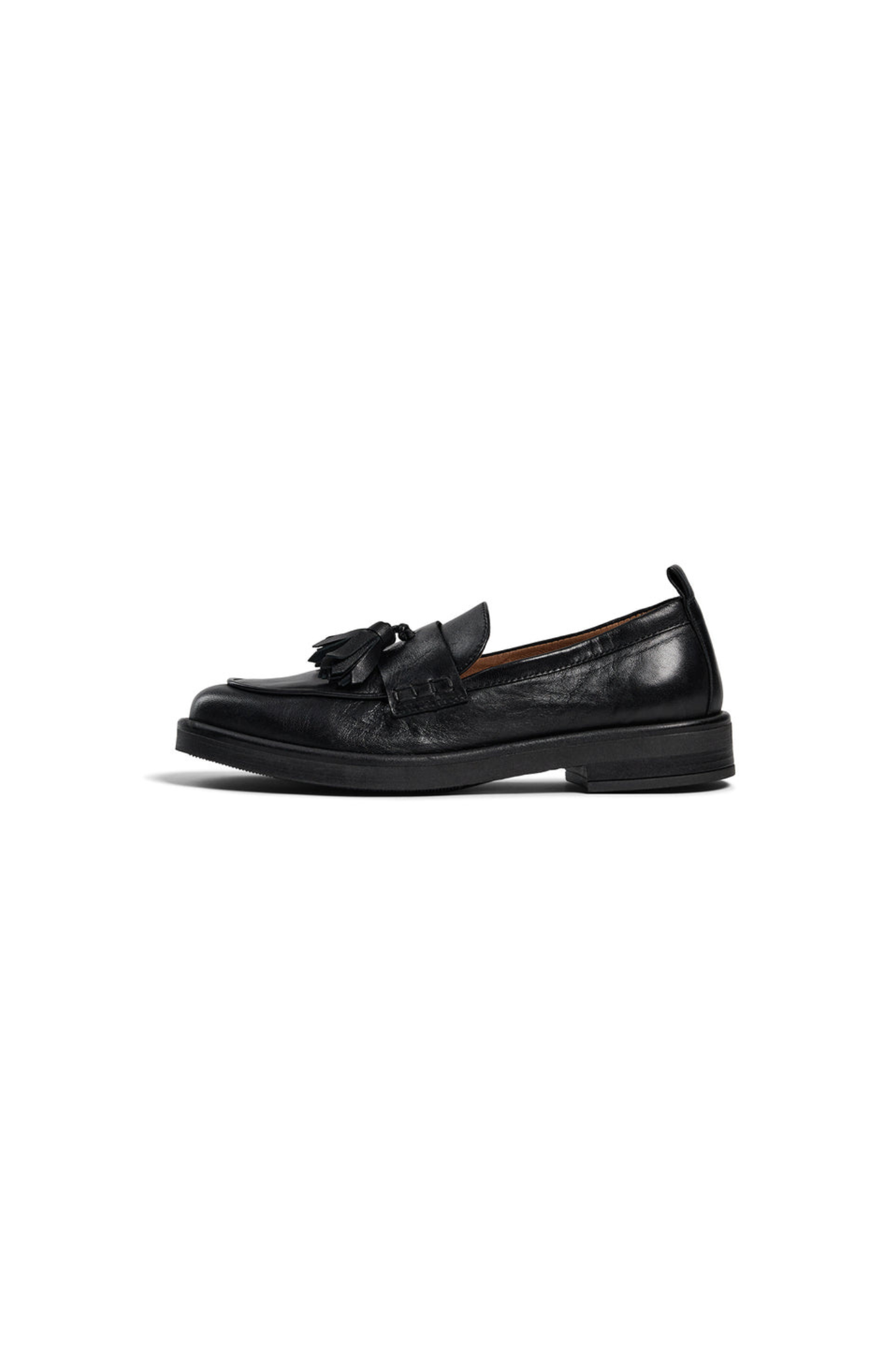 SHELLY TASSEL SHOES - BLACK