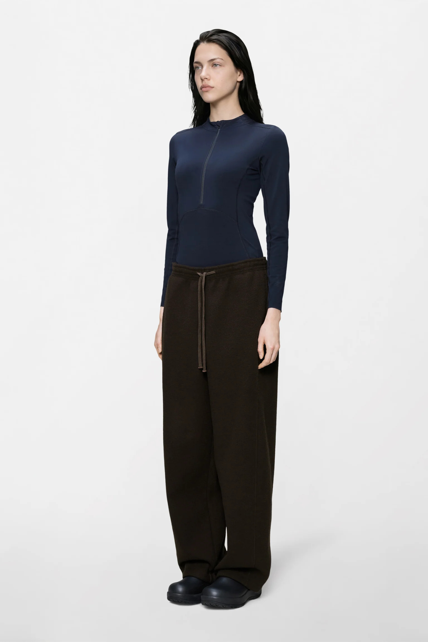 FLEECE PANTS - BARK