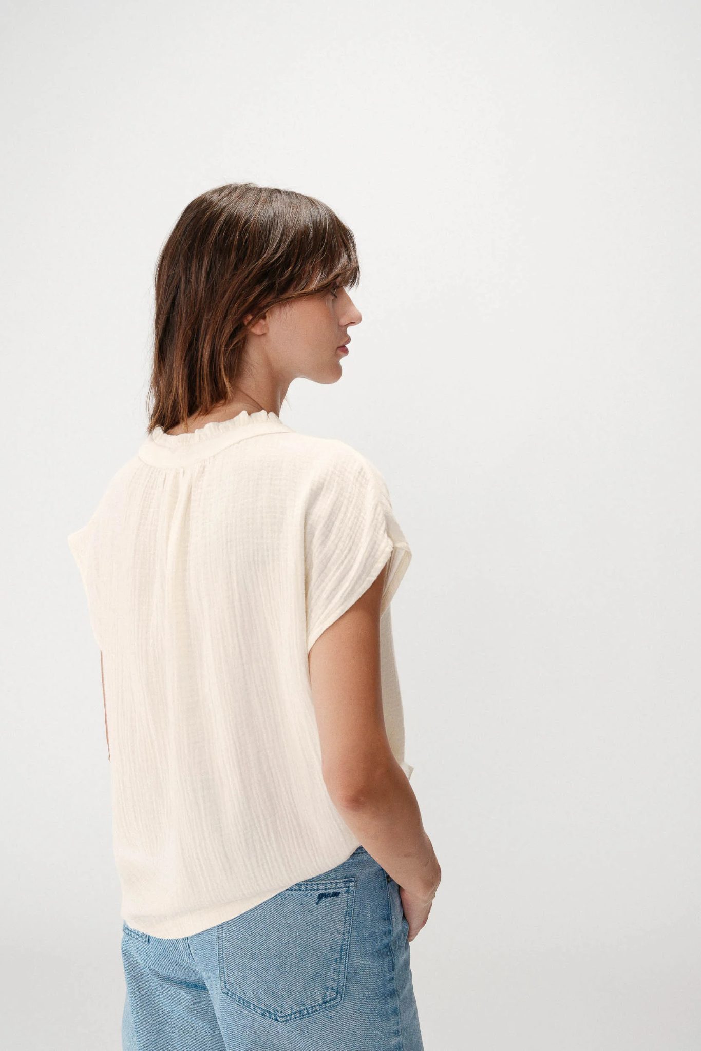 WESRA BLOUSE - ECRU