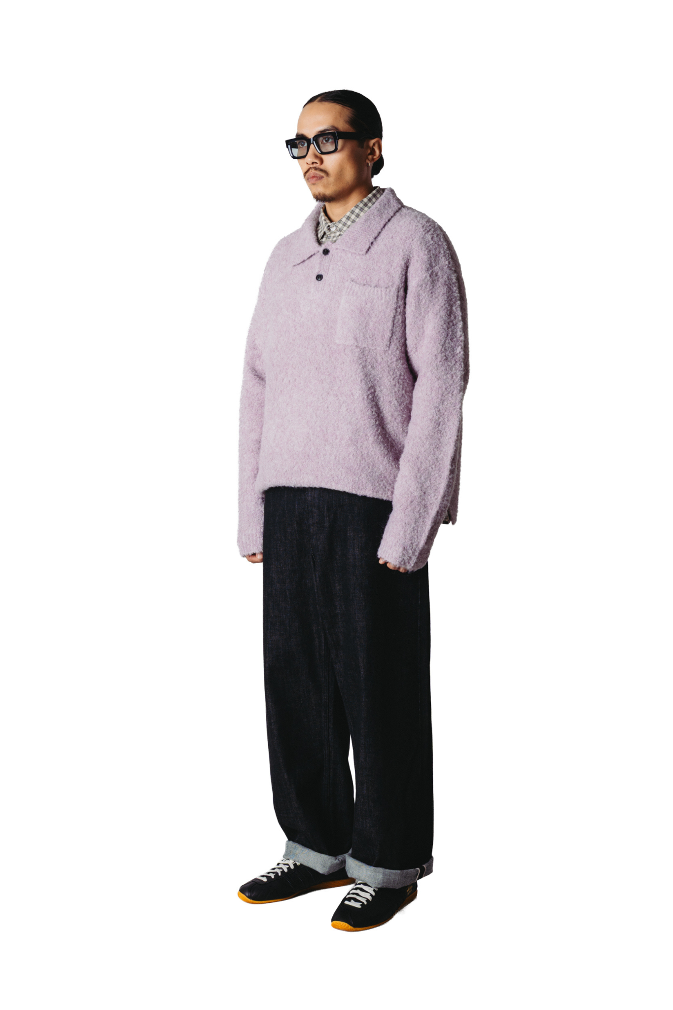 DOM LOOP POLO - DUSTY VIOLET