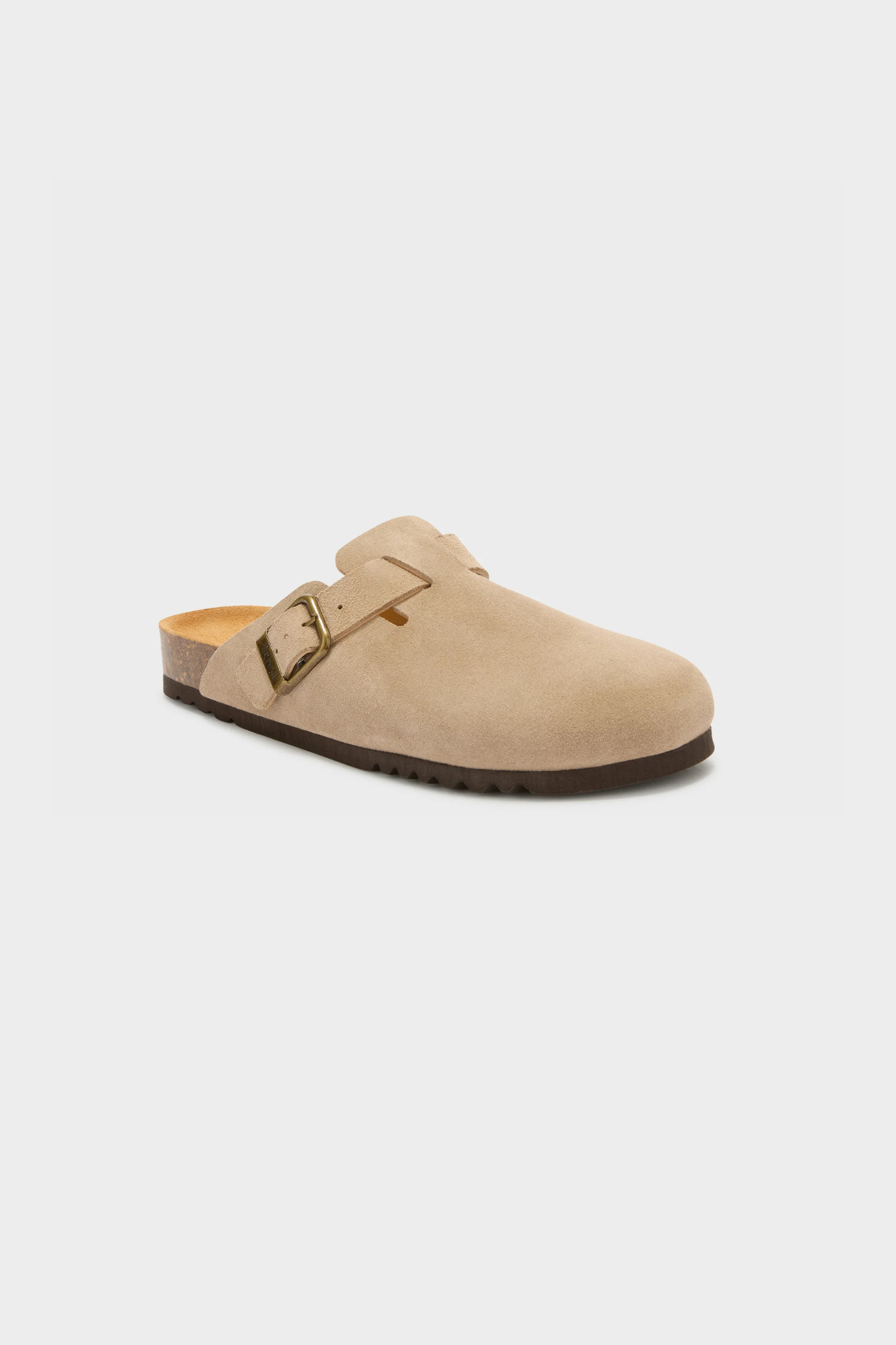 OLIVIER SUEDE MEN SANDAL - DARK BEIGE