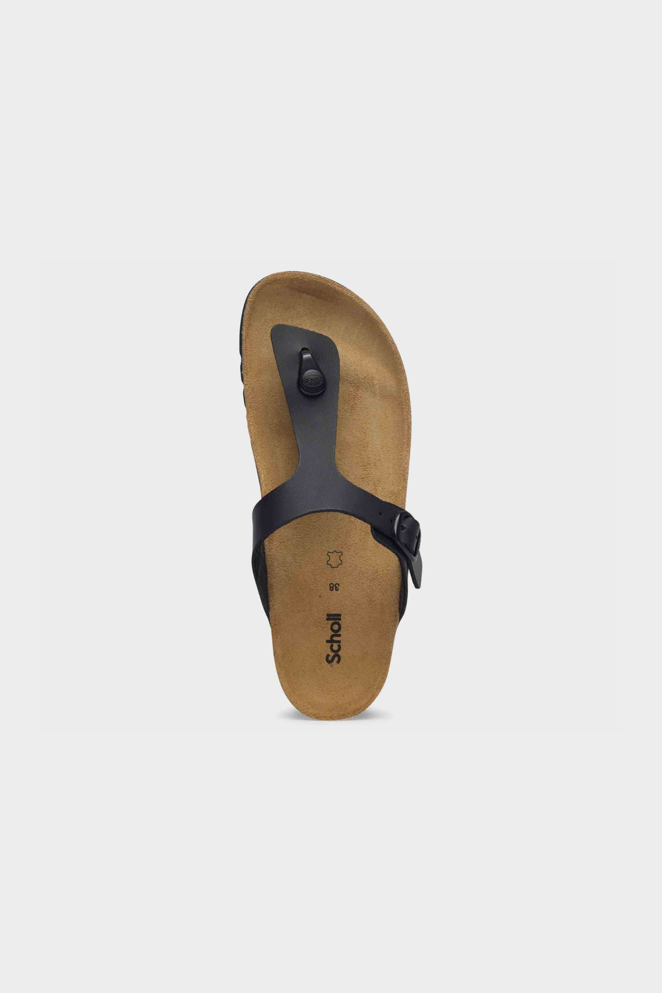 NICOLE LEATHER WOMEN SANDAL - BLACK