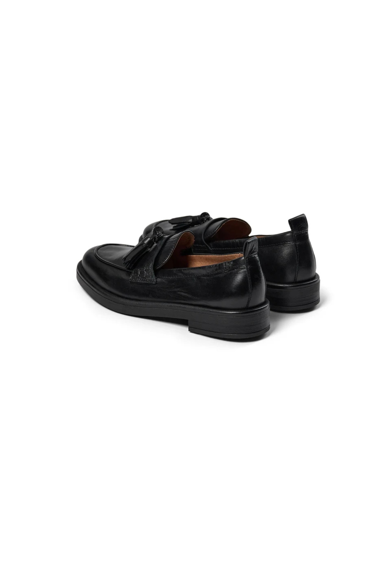 SHELLY TASSEL SHOES - BLACK