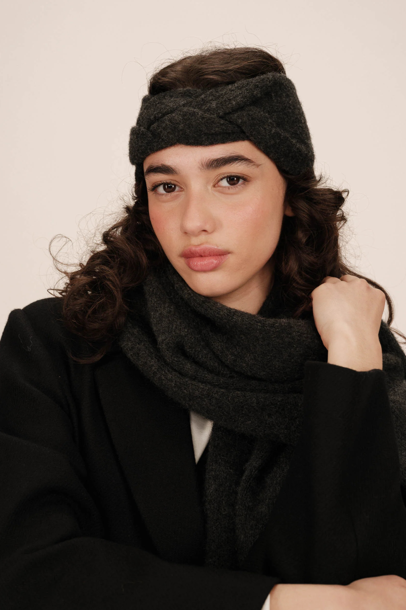 SANA HEADBAND - ANTHRACITE