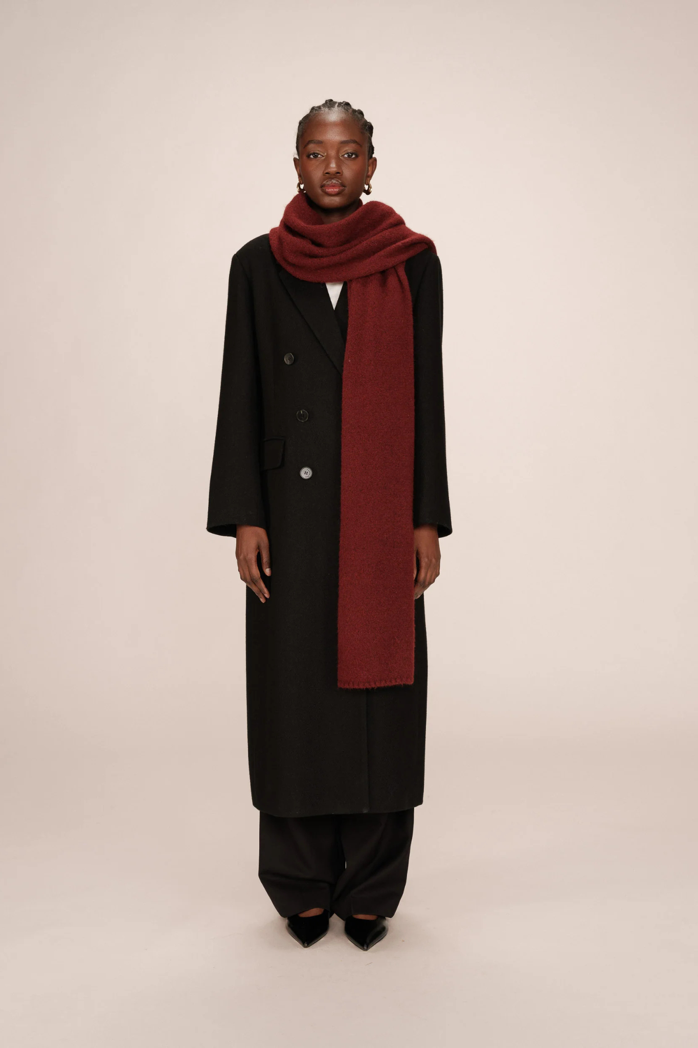 SANGUINE SCARF - BORDEAUX