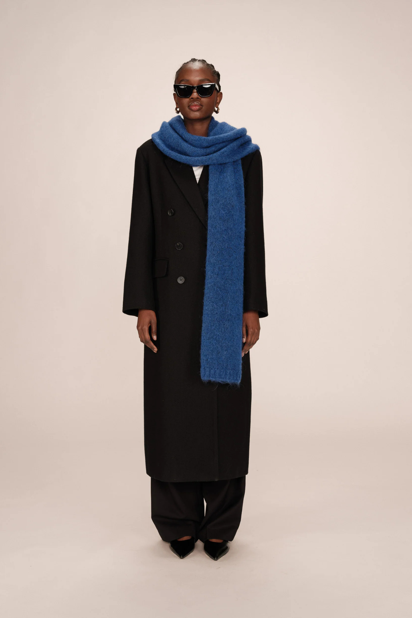 SALDANA SCARF - BLUE COBALT