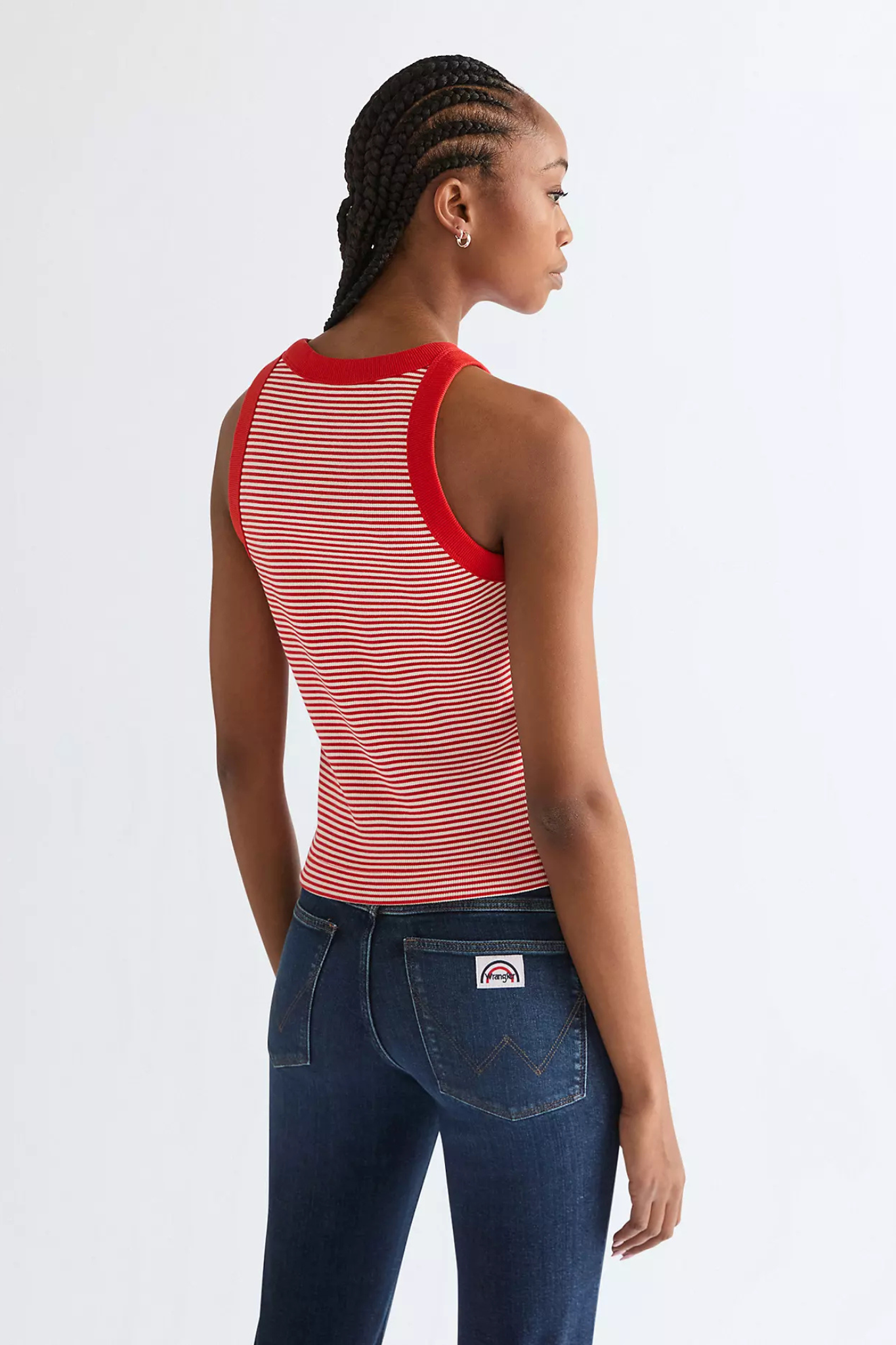 RINGER TANK TOP -  FLAME SCARLET