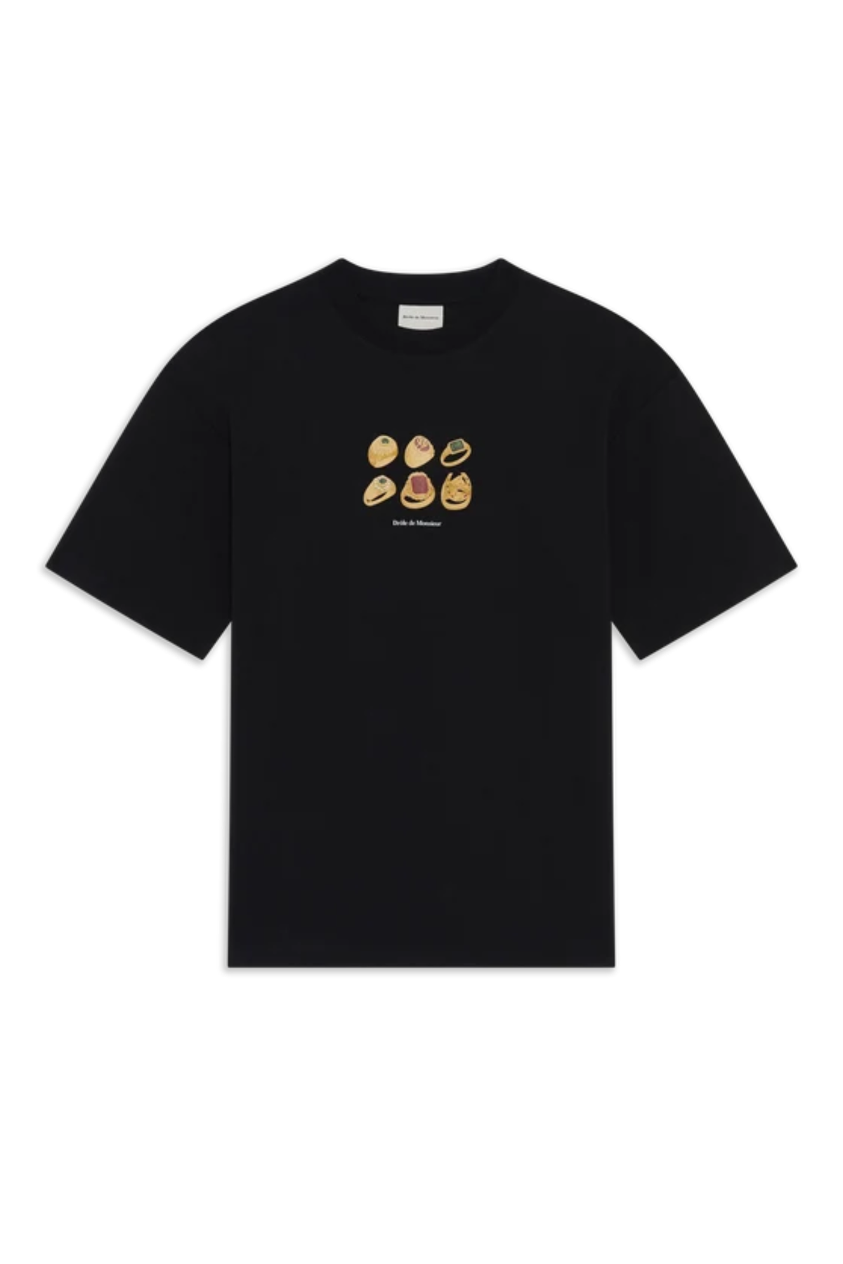 RINGS T-SHIRT - ZWART