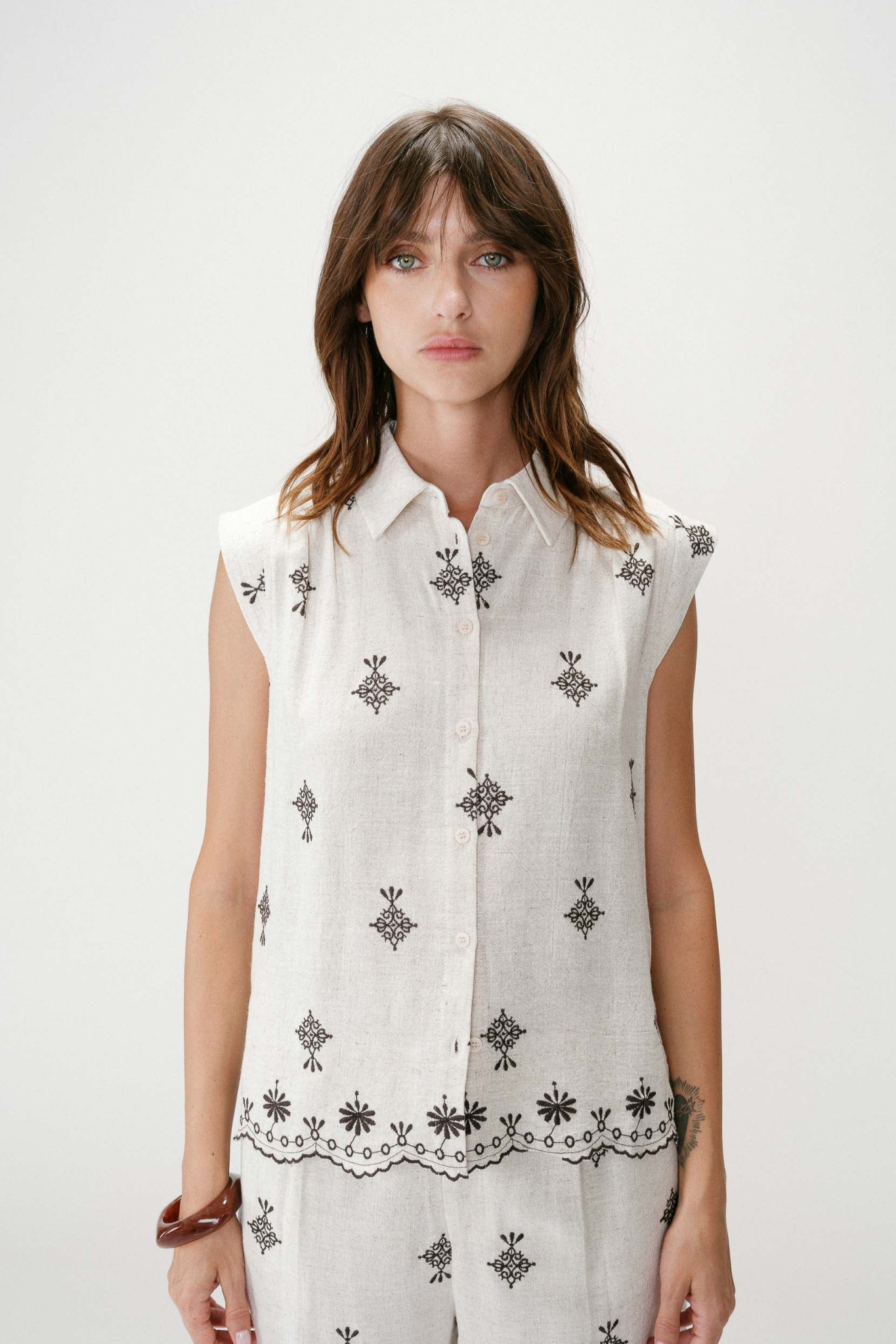WISENNA SHIRT - CHOCOLAT