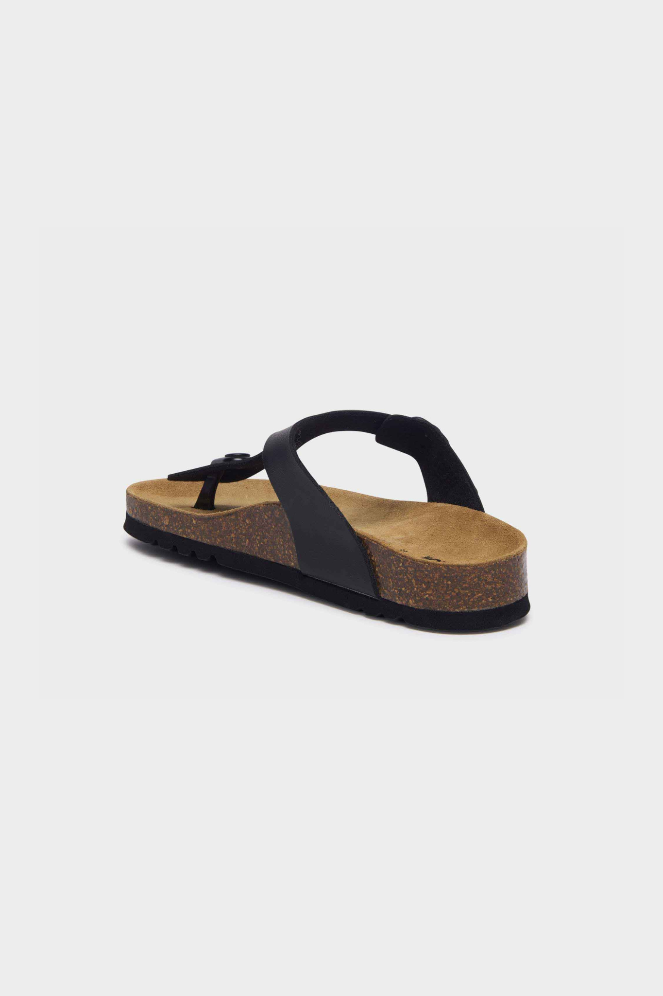 NICOLE LEATHER WOMEN SANDAL - BLACK