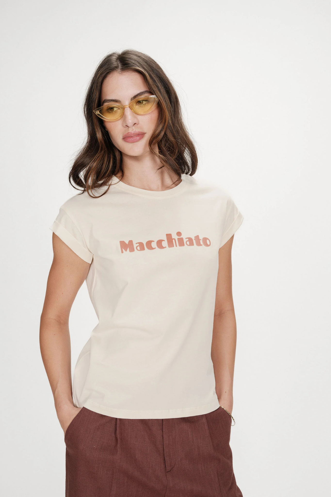 VICO T-SHIRT - MOCHA