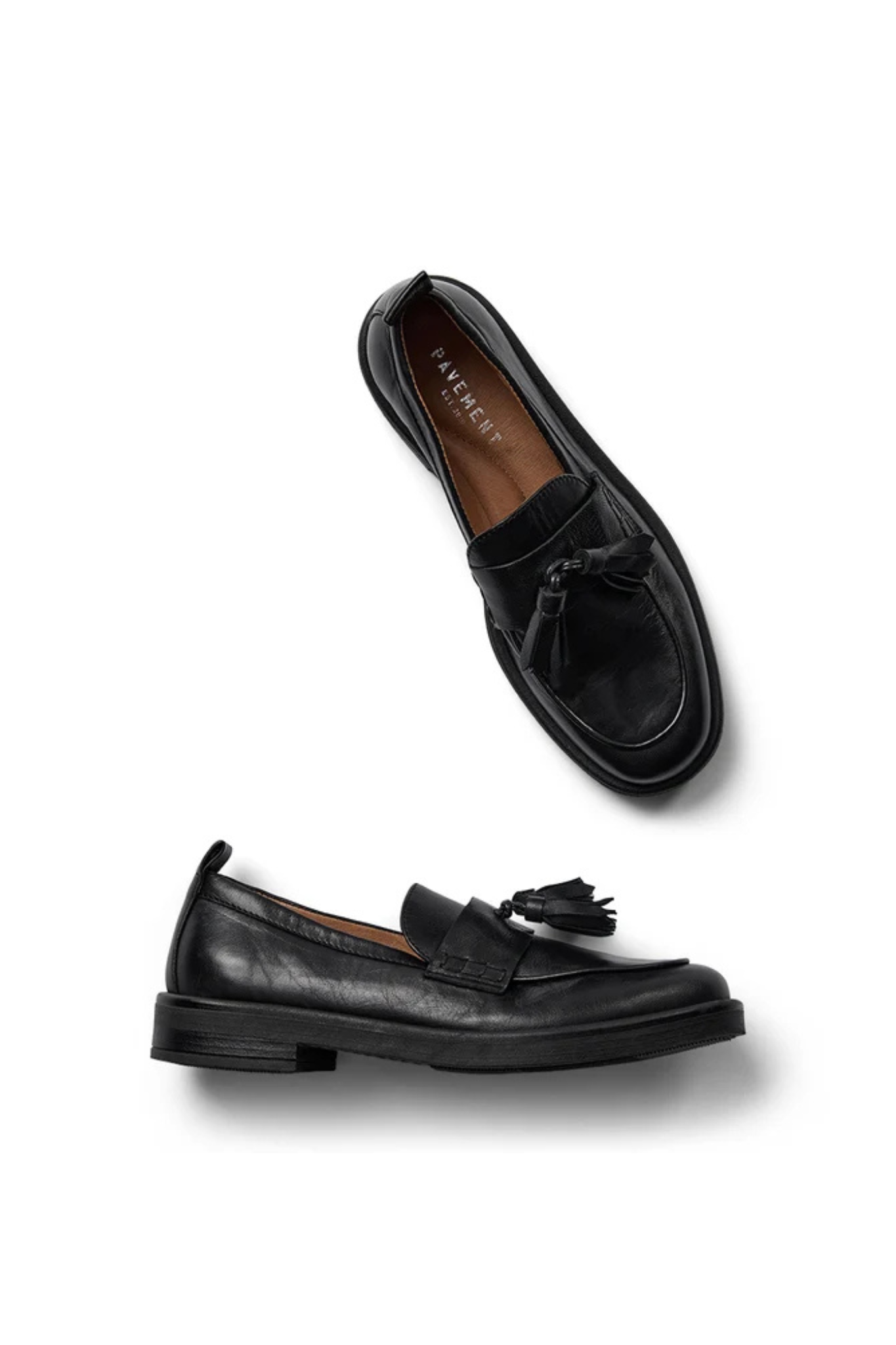 SHELLY TASSEL SHOES - BLACK