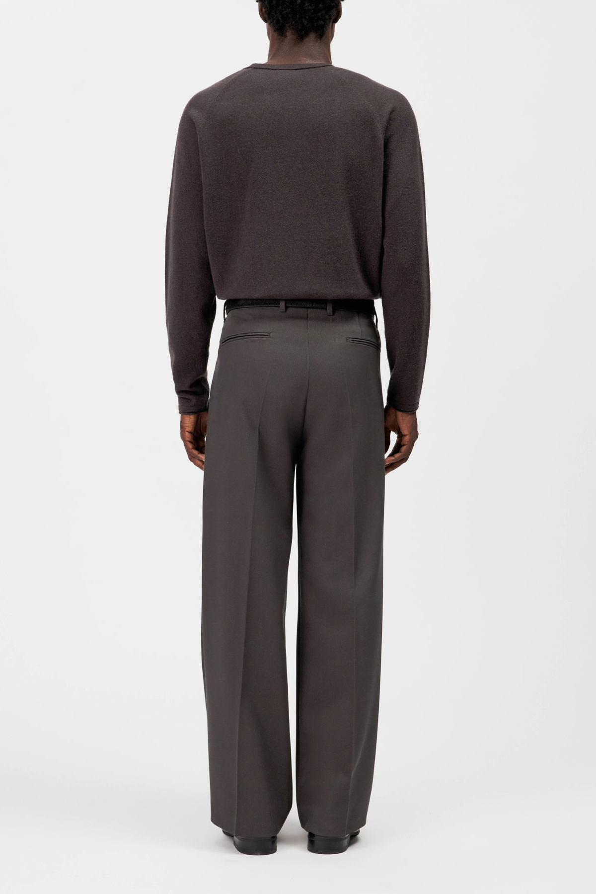 LEEK WIDE TROUSERS - BROWN