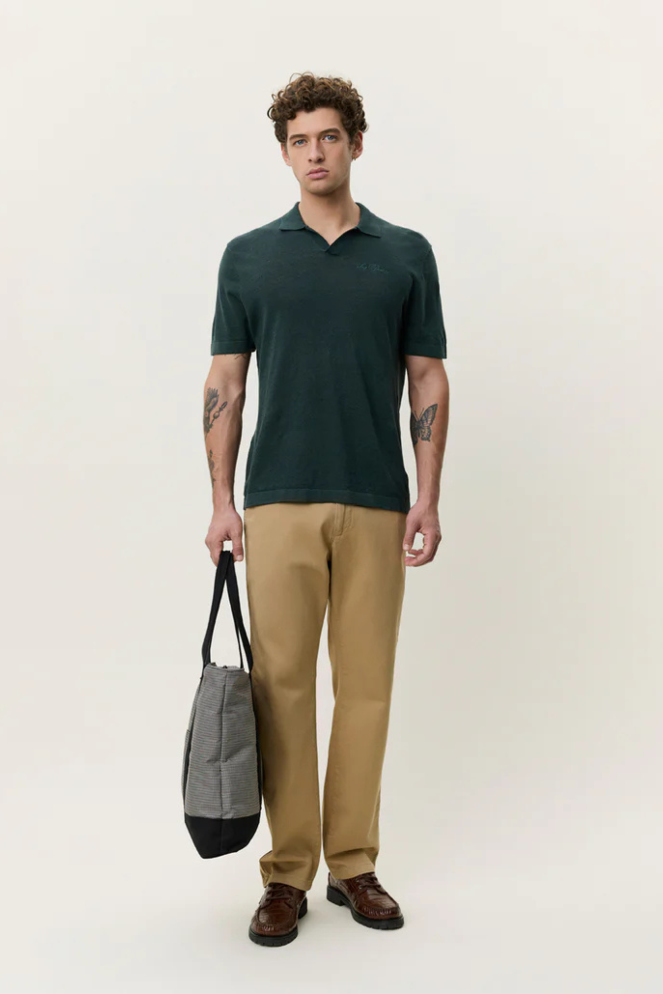 SIGNATURE KNIT POLO - PINE GREEN