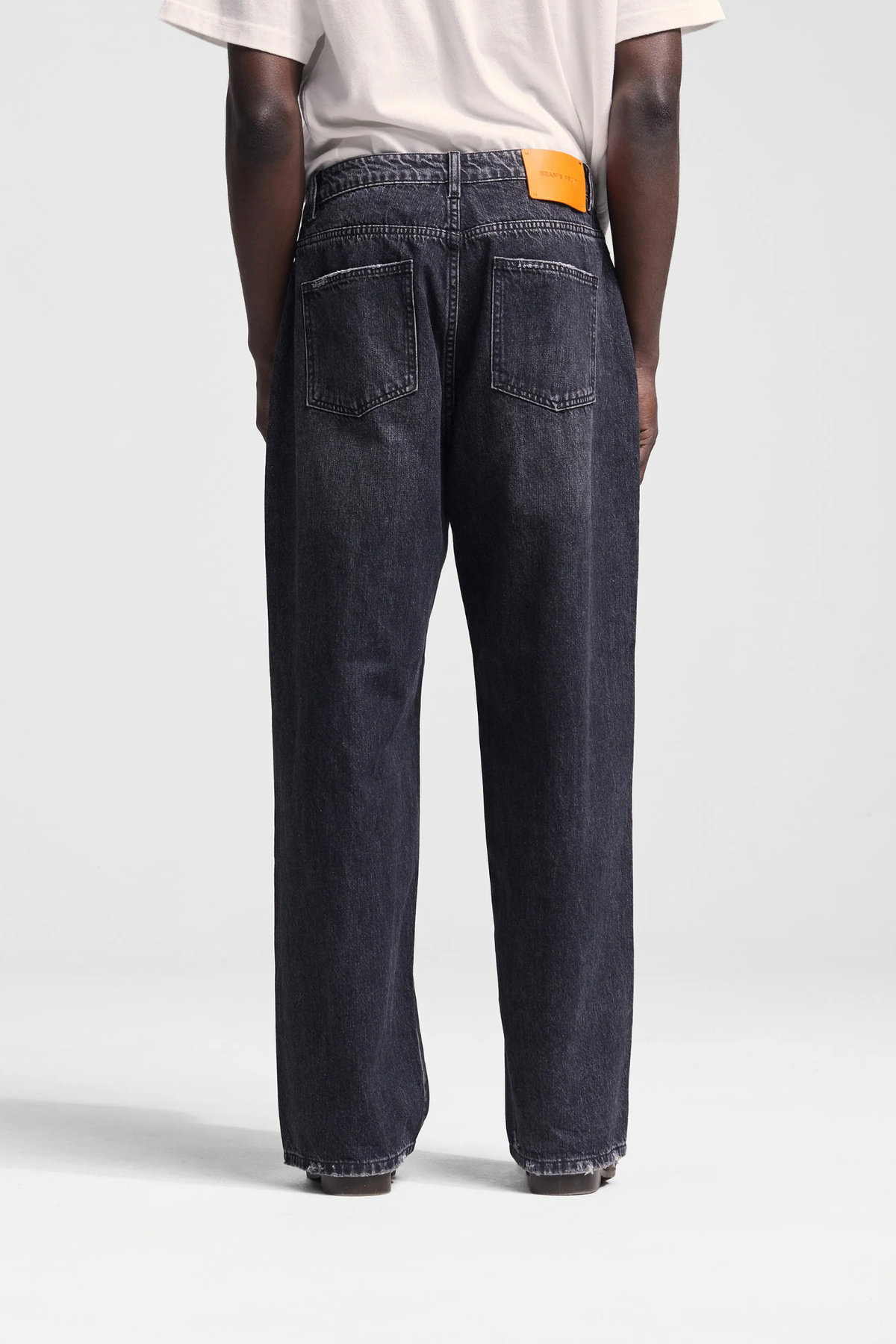 DENIM TROUSERS - WASHED BLACK