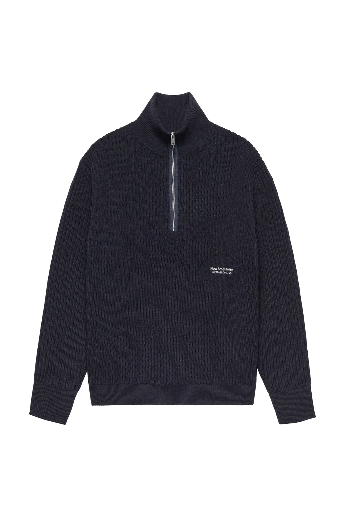 KNITTED HALF ZIP - NIGHT