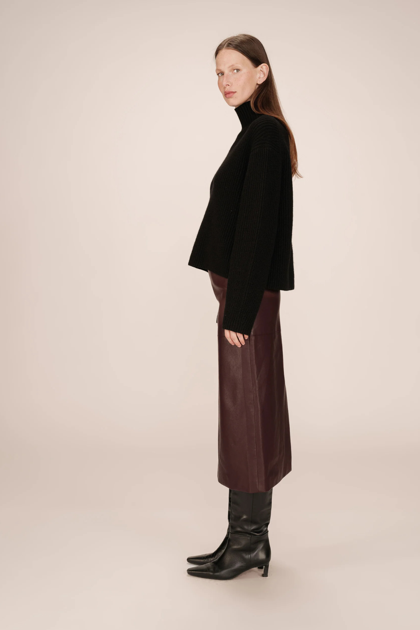 SIRENE SKIRT - BORDEAUX