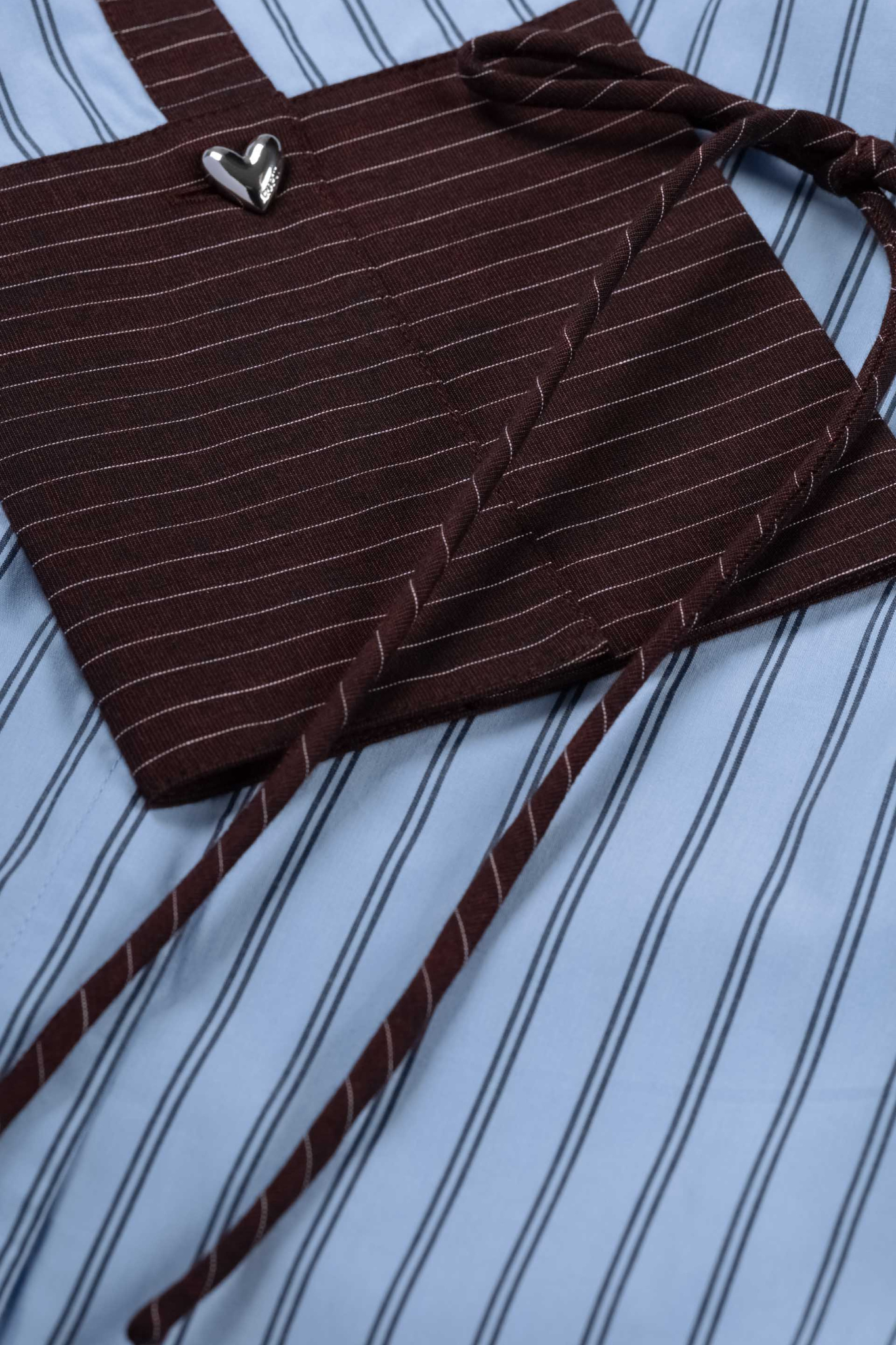 TAMAR BLOUSE - BROWN MADDIE STRIPE