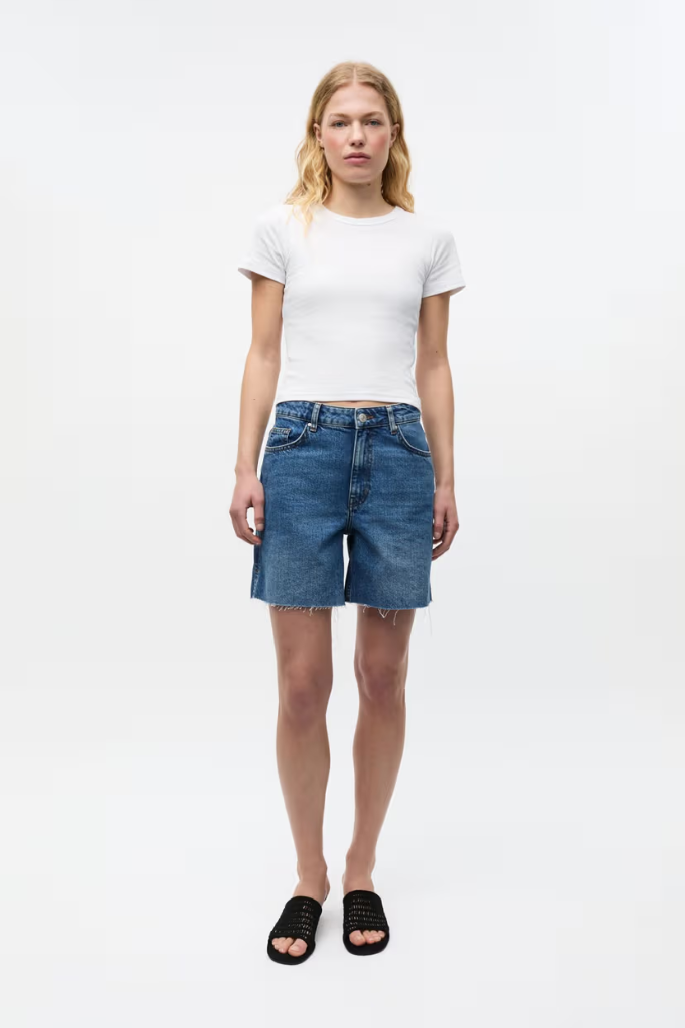 BILOBA SHORTS - WORN DARK BLUE