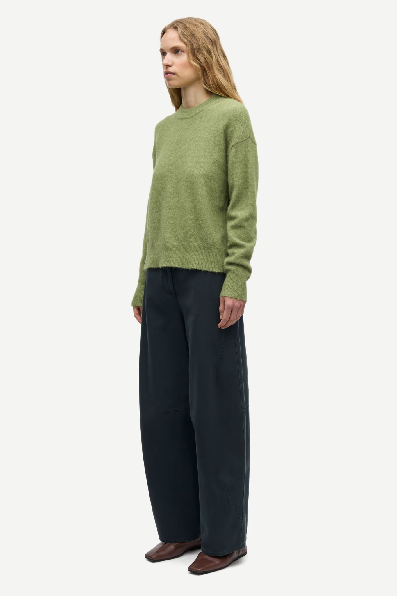 ANOUR O-N KNITWEAR - MOSSTONE