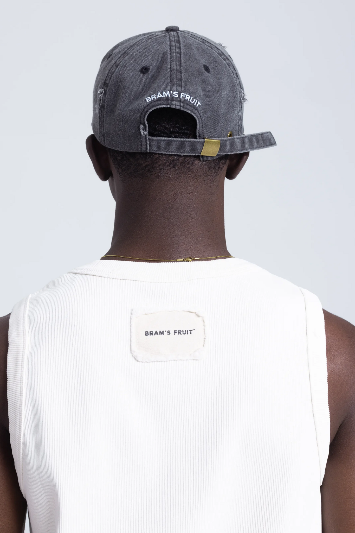 "F*CK OFF" CAP DISTRESSED - WASHED CHARCOAL