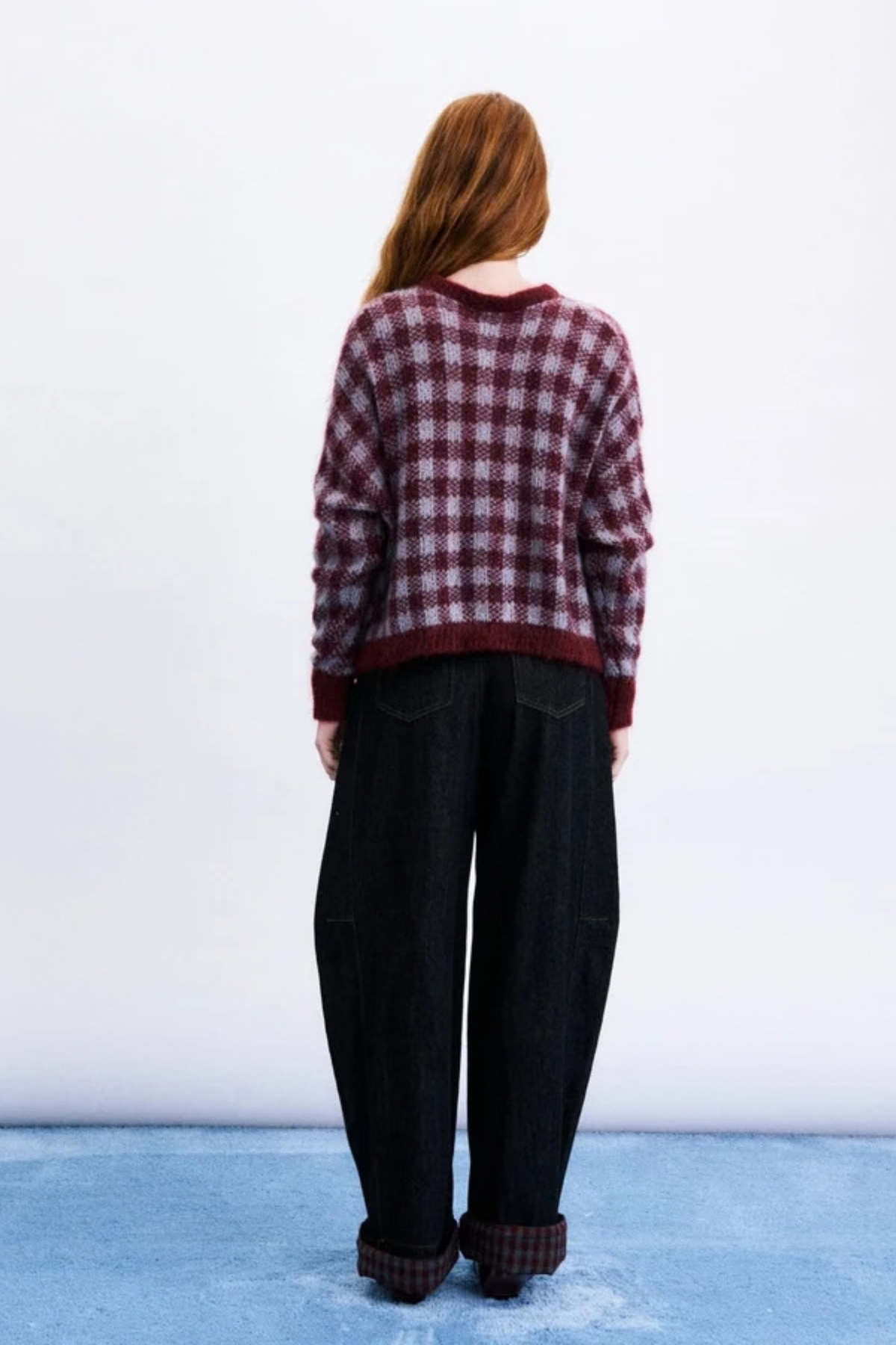 AOMORI CARDIGAN - BORDEAUX