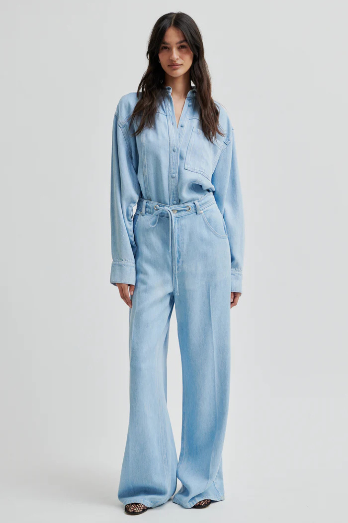 IRVIN DENIM JEANS - LIGHT BLUE DENIM