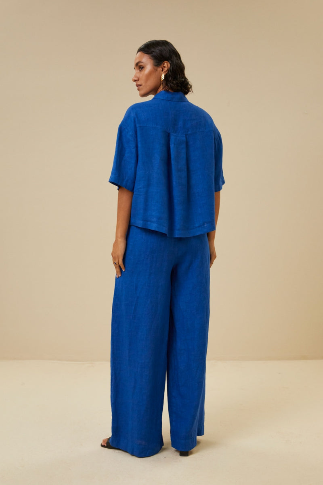 ELI LINEN PANT - KINGSBLUE