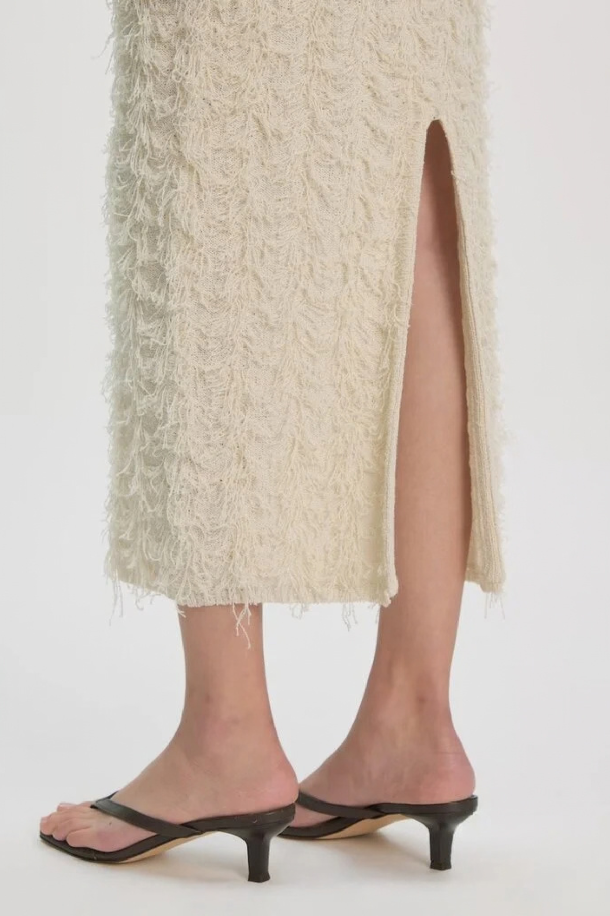 ZAZOU KNIT SKIRT - CREAM